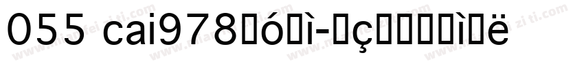 055 cai978字体字体转换